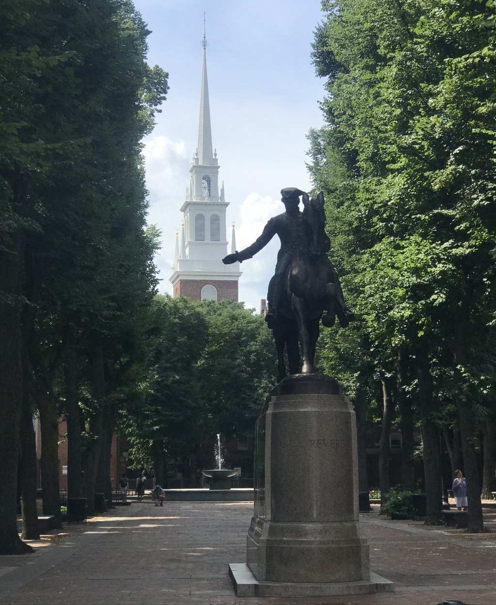 Boston North End - Image: Paul Revere Mall, Boston